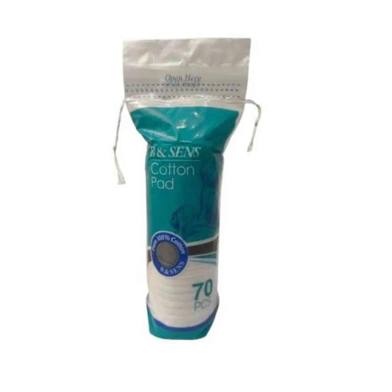 پد پاککننده آرایش صورت بی اند سنس مدل COTTON بسته 70 عددی - تصویر 2