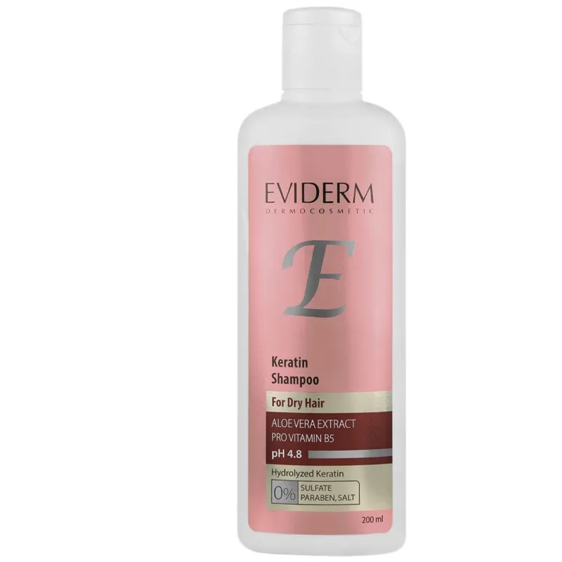 شامپو مو اویدرم مدل sulfate free . keratin مناسب برای موهای خشک و رنگ شده حجم 200 میلی لیتر - تصویر 2