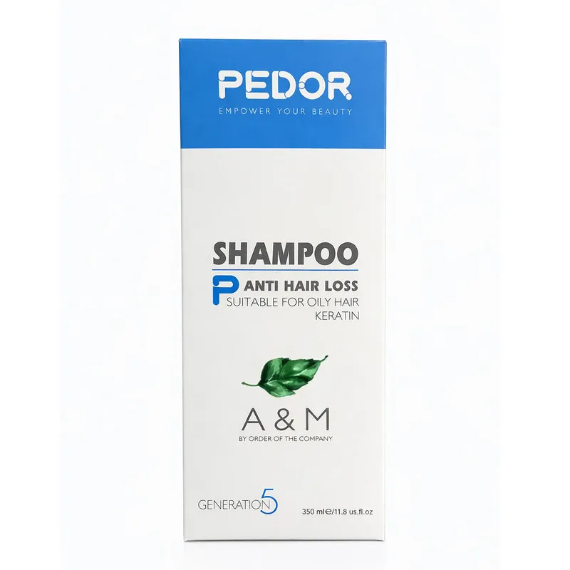 شامپو تقویت کننده و ضد ریزش مو پدور مدل KERATIN مناسب برای موهای چرب حجم 350 میلی لیتر - تصویر 2
