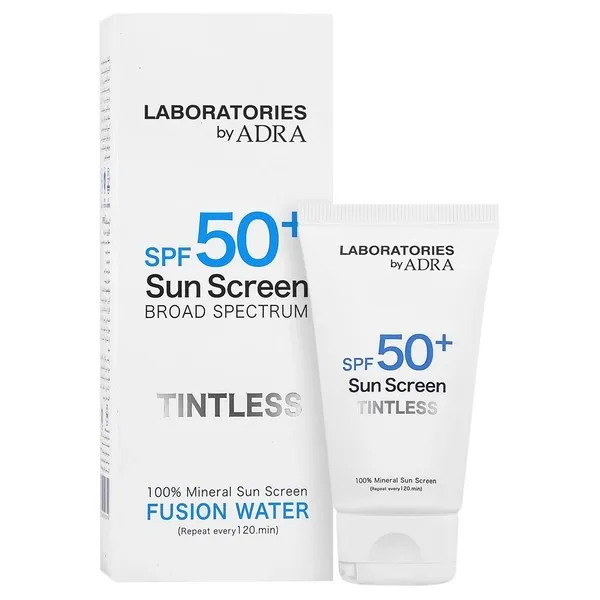 کرم ضد آفتاب بی‌رنگ صورت و گردن آدرا SPF 50 مدل فیوژن واتر محافظ UVA/UVB ‌مناسب برای انواع پوست حجم 50 میلی‌لیتر - تصویر 4