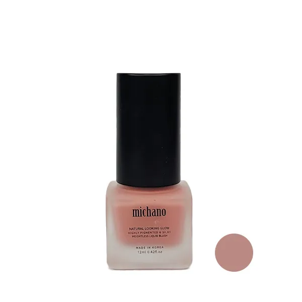 رژگونه مایع براق میچانو مدل CINNAMON ROSE شماره 3 - تصویر 2
