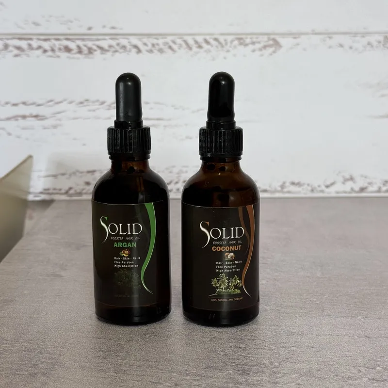 روغن نرمکننده سالید مدل آرگان و نارگیل مناسب برای انواع مو حجم 100 میلیلیتر مجموعه 2 عددی - تصویر 3