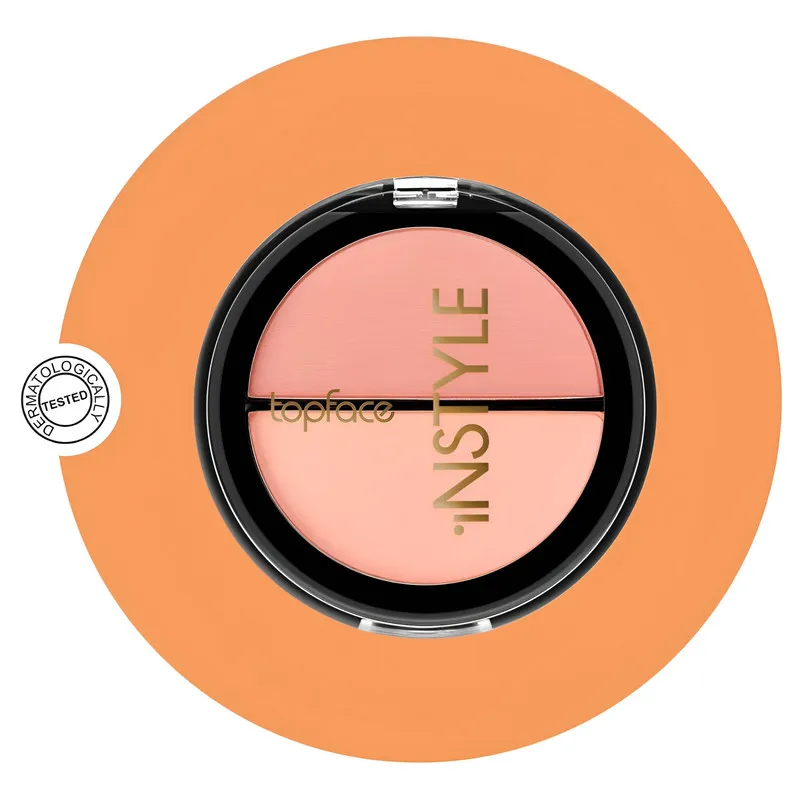 پالت رژگونه براق تاپ فیس مدل Instyle Twin شماره 007 - تصویر 4