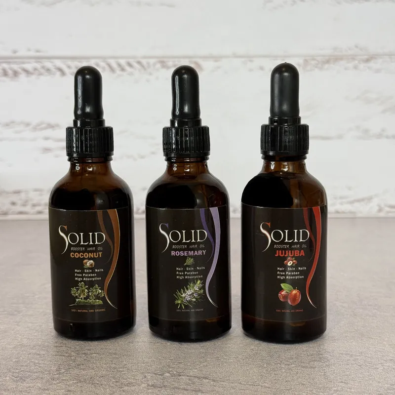 روغن نرمکننده سالید مدل جوجوبا, رزماری و نارگیل مناسب برای انواع مو حجم 150میلیلیتر مجموعه 3 عددی - تصویر 3