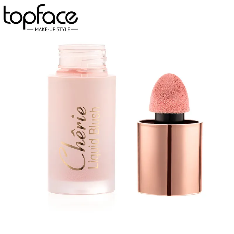 رژگونه مایع تاپ فیس مدل CHERIE LIQUID BLUSH شماره 001 - تصویر 2