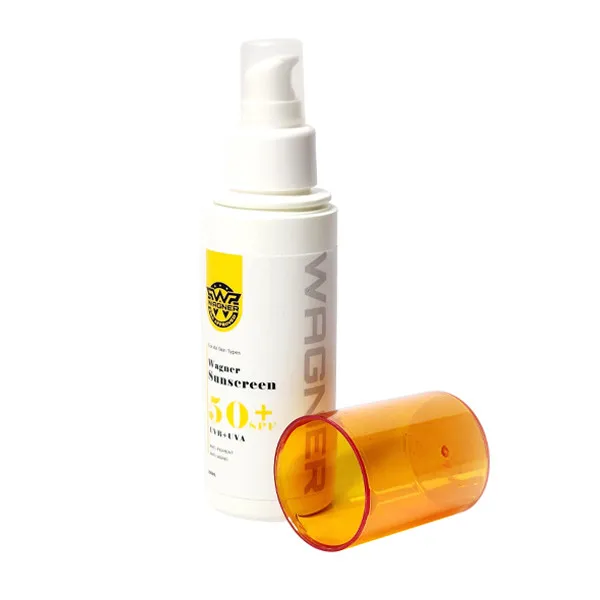 کرم ضد آفتاب بیرنگ صورت و گردن وگنر SPF 50 مدل ضدلک UVB/UVA مناسب برای انواع پوست حجم 100 میلیلیتر - تصویر 2