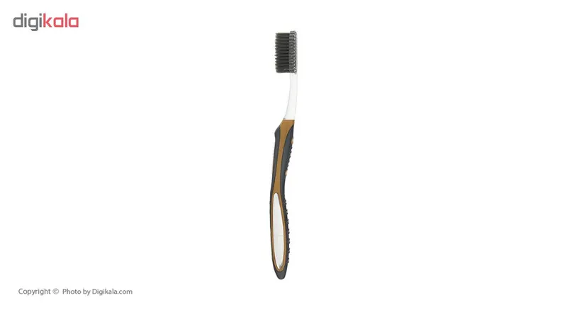 مسواک کانفیدنت مدل Golden Charcoal با برس نرم - تصویر 4