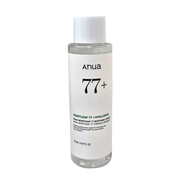 تونر آبرسان و تسکین دهنده صورت آنوا مدل HEARTLEAF + HYALURON +77 مناسب برای انواع پوست حجم 150 میلی‌لیتر