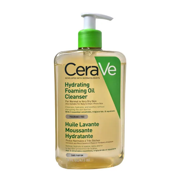 روغن شستشو صورت سراوی مدل Hydrating مناسب برای انواع پوست حجم 473 میلی‌ لیتر - تصویر 2
