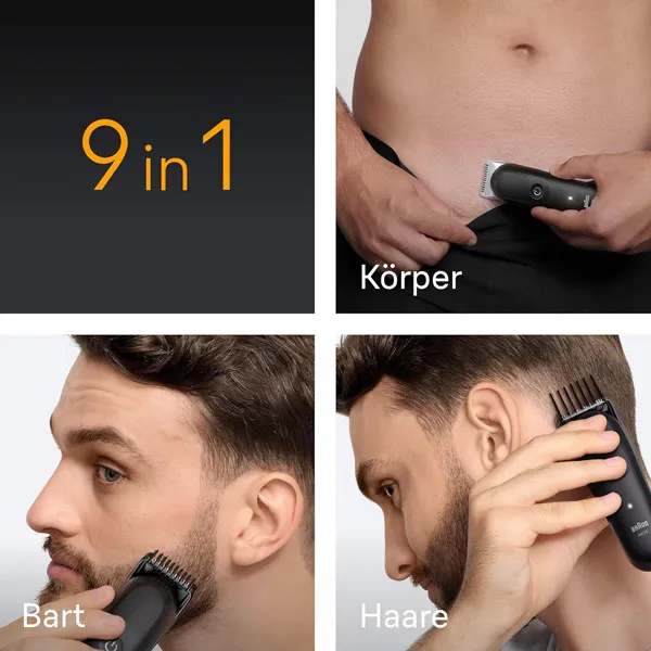 ست ماشین اصلاح موی صورت و بدن شارژی براون مدل AIO5540 - تصویر 6