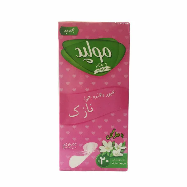 پد روزانه مولپد مدل Deo Flower عطر گل بسته 20 عددی - تصویر 2