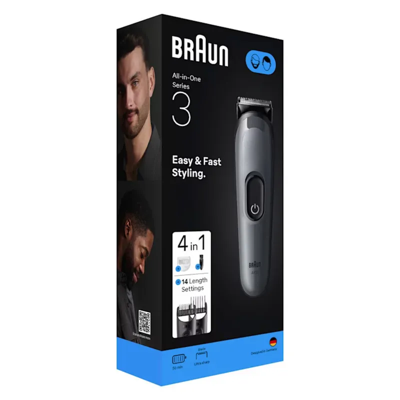 ماشین اصلاح موی سر و صورت شارژی براون مدل series 3 AIO3500 - تصویر 5