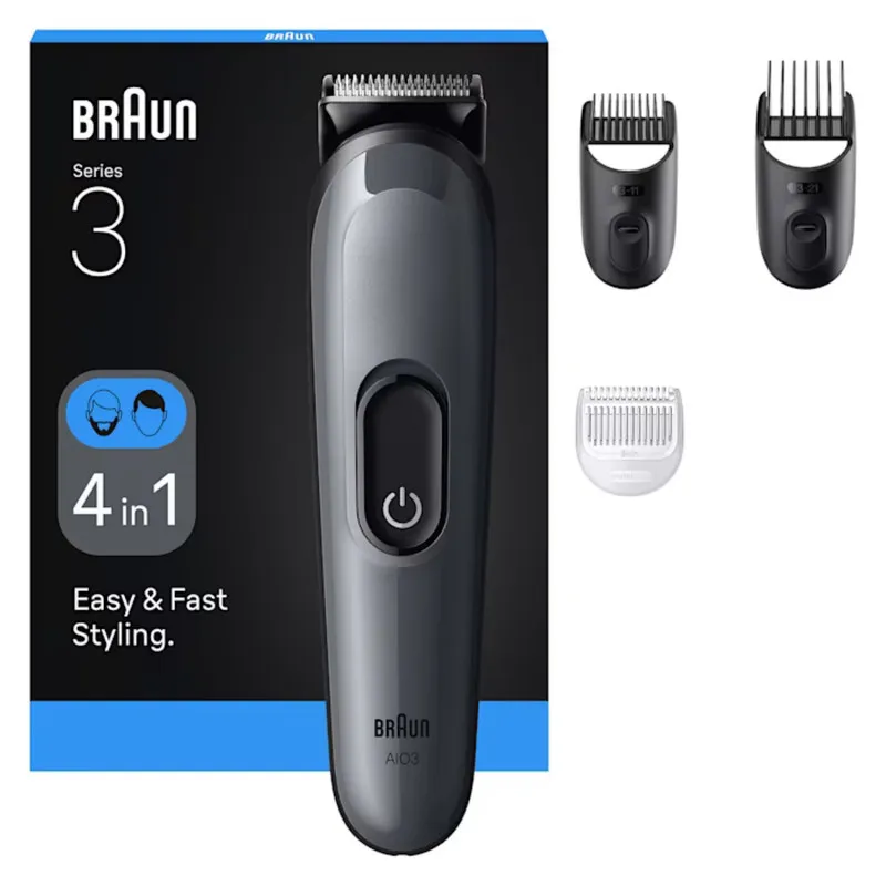 ماشین اصلاح موی سر و صورت شارژی براون مدل series 3 AIO3500 - تصویر 6