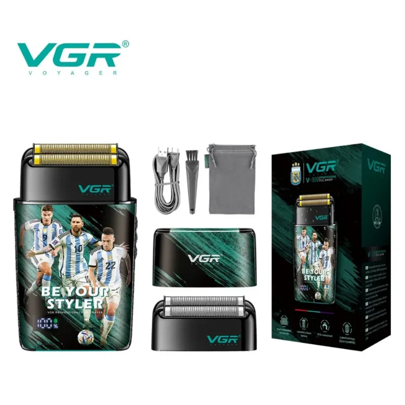 ماشین اصلاح موی صورت شارژی وی جی ار مدل V-309 - تصویر 3