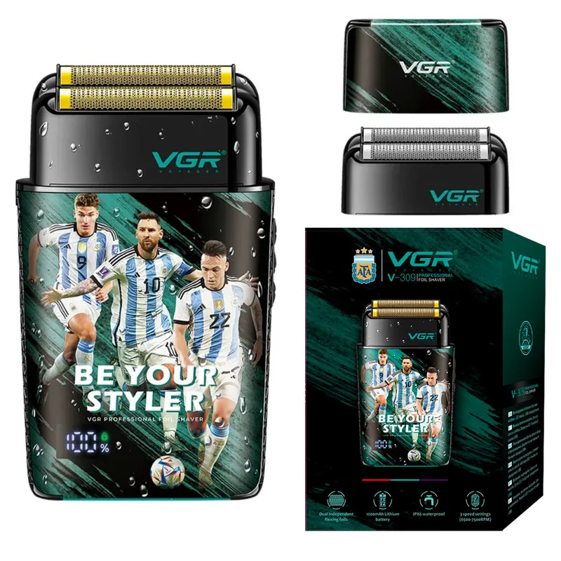 ماشین اصلاح موی صورت شارژی وی جی ار مدل V-309 - تصویر 4