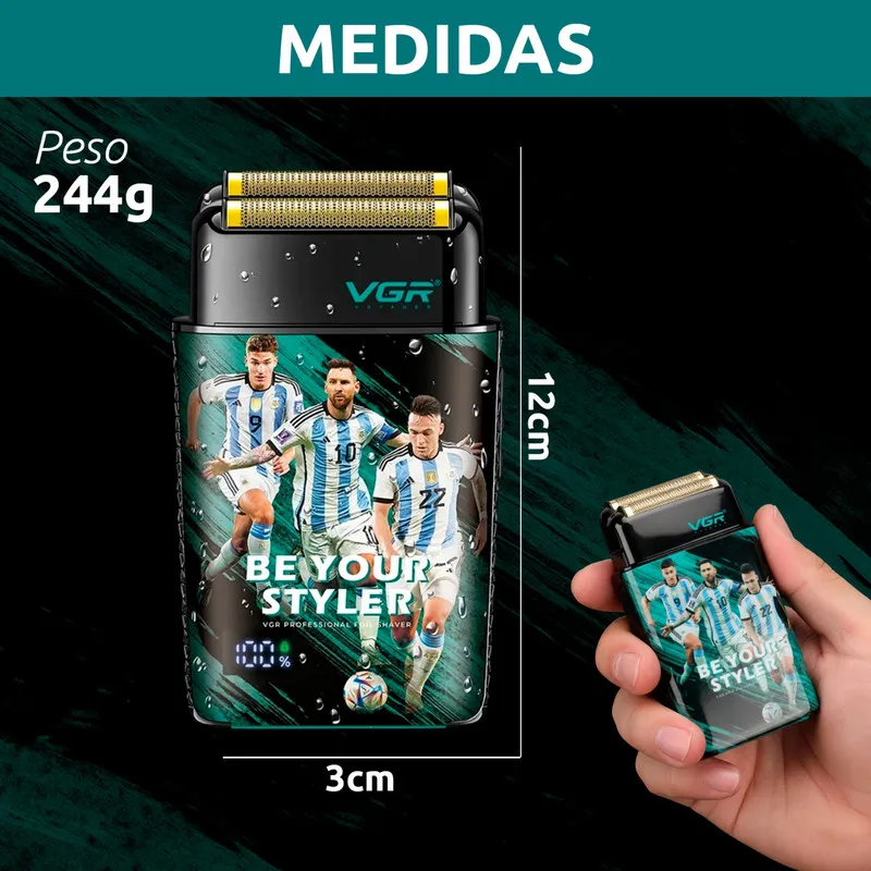ماشین اصلاح موی صورت شارژی وی جی ار مدل V-309 - تصویر 6