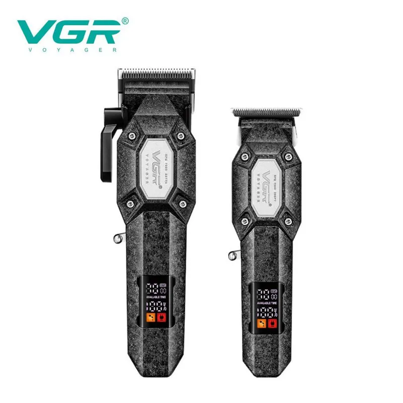 ماشین اصلاح موی سر و صورت شارژی وی جی ار مدل V-600B&900B مجموعه 2 عددی - تصویر 2