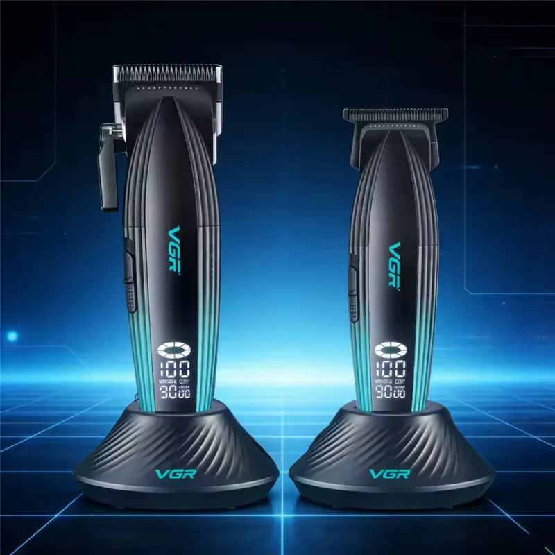 ماشین اصلاح موی سر و صورت شارژی وی جی ار مدل V-889 s2 مجموعه 2 عددی - تصویر 6