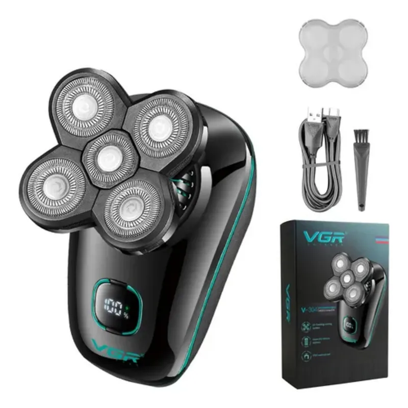 ماشین اصلاح موی سر و صورت شارژی وی جی ار مدل V-304 - تصویر 2