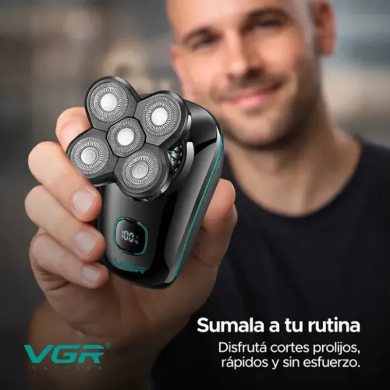 ماشین اصلاح موی سر و صورت شارژی وی جی ار مدل V-304 - تصویر 3