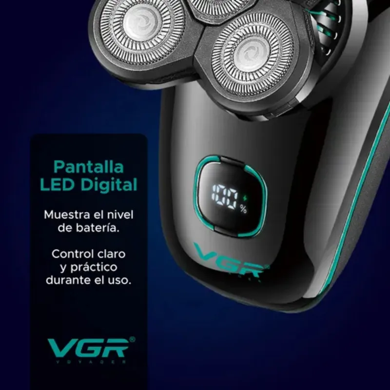ماشین اصلاح موی سر و صورت شارژی وی جی ار مدل V-304 - تصویر 4