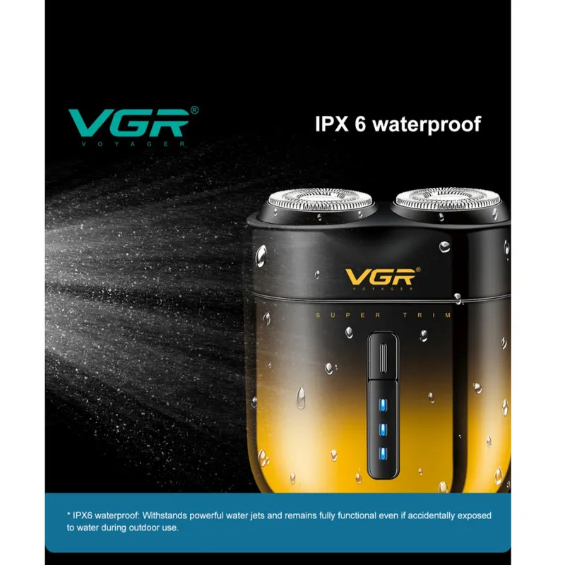 ماشین اصلاح موی صورت شارژی وی جی ار مدل V-348 - تصویر 3
