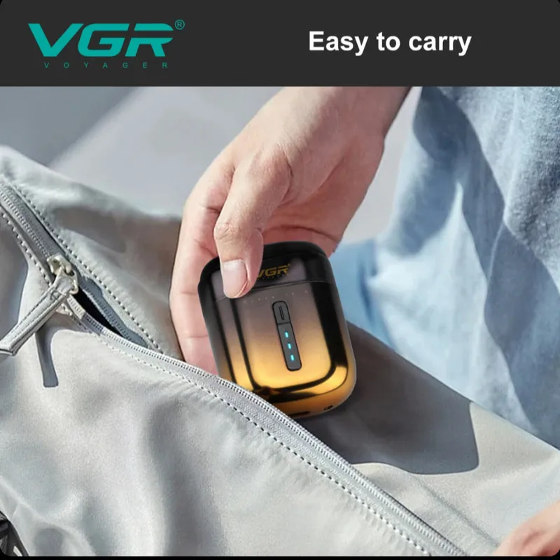 ماشین اصلاح موی صورت شارژی وی جی ار مدل V-348 - تصویر 5