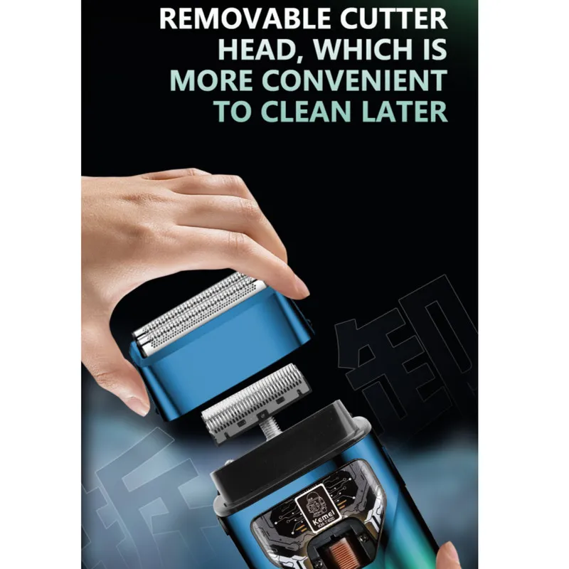 ماشین اصلاح موی صورت شارژی کیمی مدل KM-T400 - تصویر 6