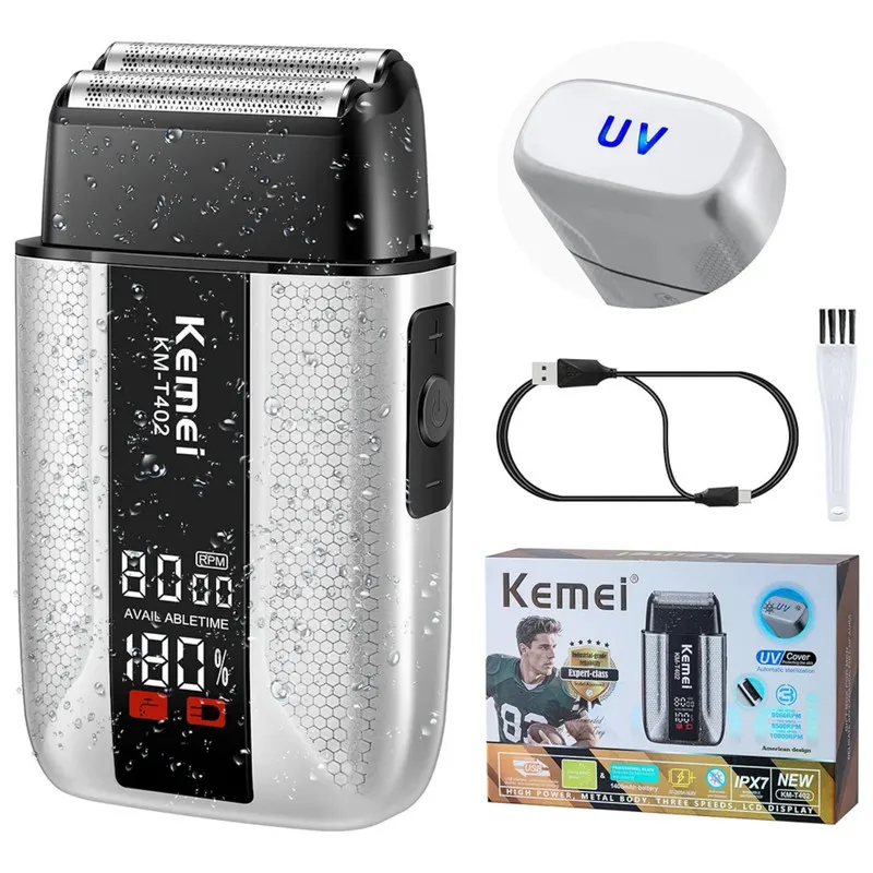 ماشین اصلاح موی صورت شارژی کیمی مدل KM-T402 - تصویر 2