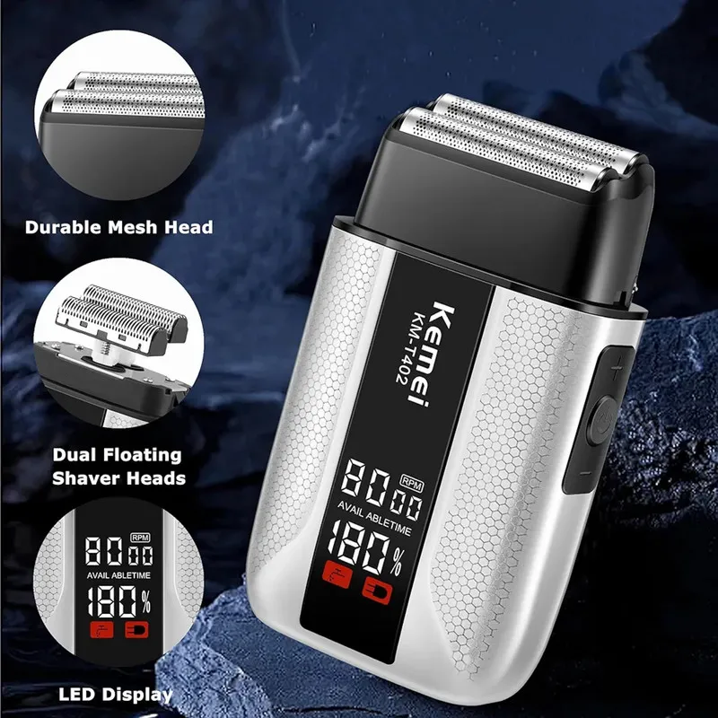 ماشین اصلاح موی صورت شارژی کیمی مدل KM-T402 - تصویر 3