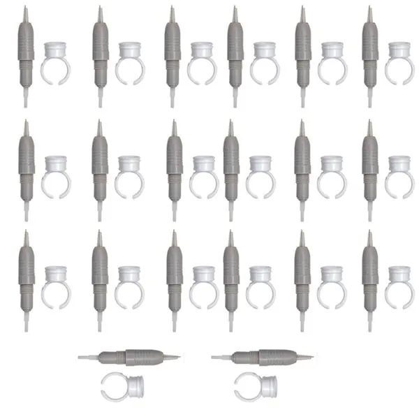 کارتریج میکرونیدلینگ مدل FLAT NEEDLE 3 به همراه تشتک تتو مجموعه 20 عددی