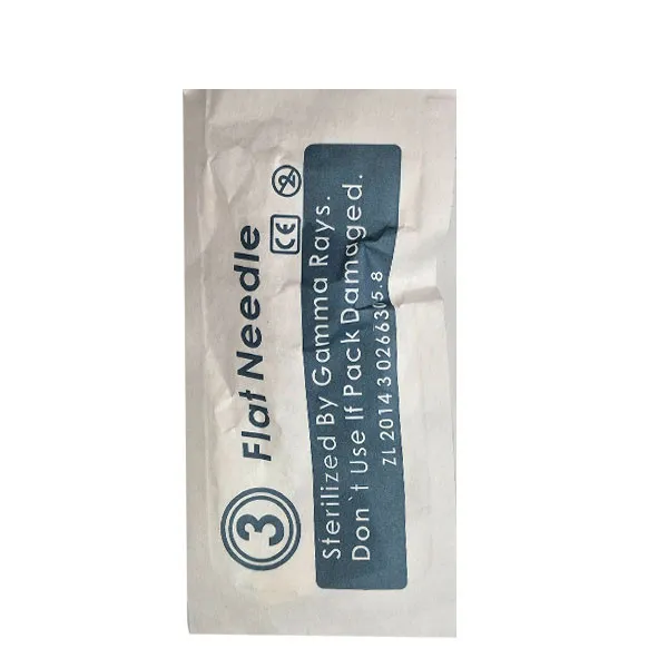 کارتریج میکرونیدلینگ مدل FLAT NEEDLE 3 به همراه تشتک تتو مجموعه 20 عددی - تصویر 2