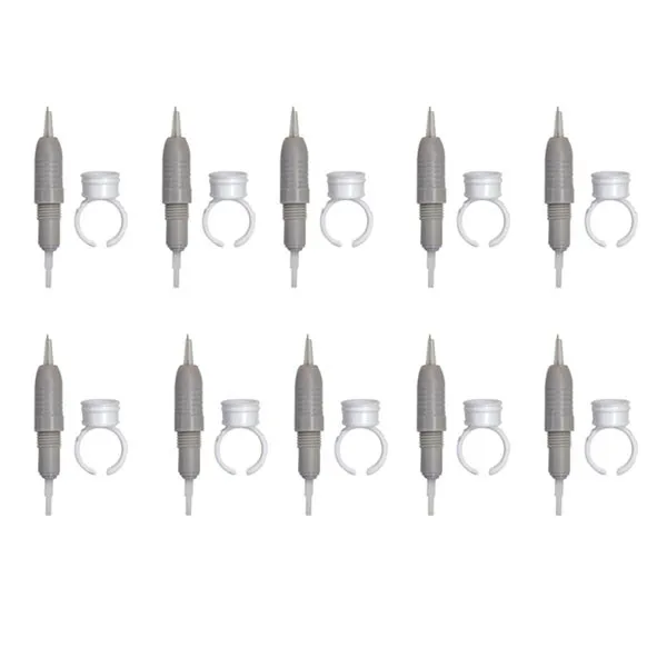 کارتریج میکرونیدلینگ مدل FLAT NEEDLE 3 به همراه تشتک تتو مجموعه 10 عددی