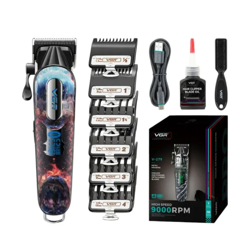 ماشین اصلاح موی سر و صورت شارژی وی جی ار مدل V-279 - تصویر 2