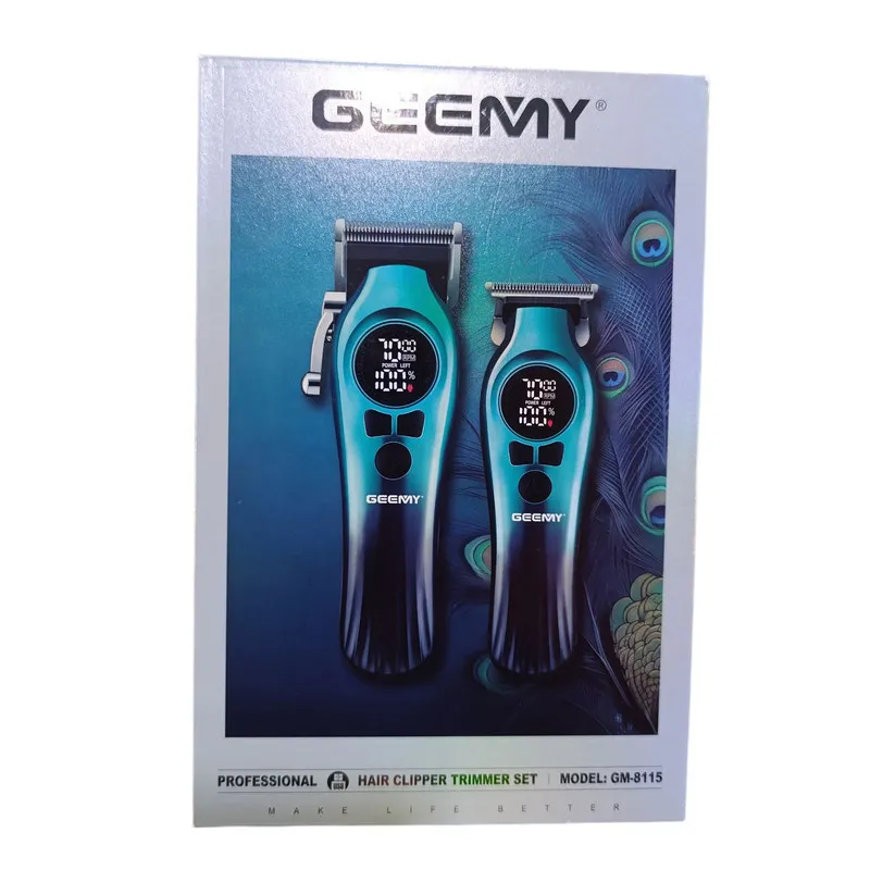 ماشین اصلاح موی سر و صورت شارژی جیمی مدل GM-8115 مجموعه 2 عددی - تصویر 2
