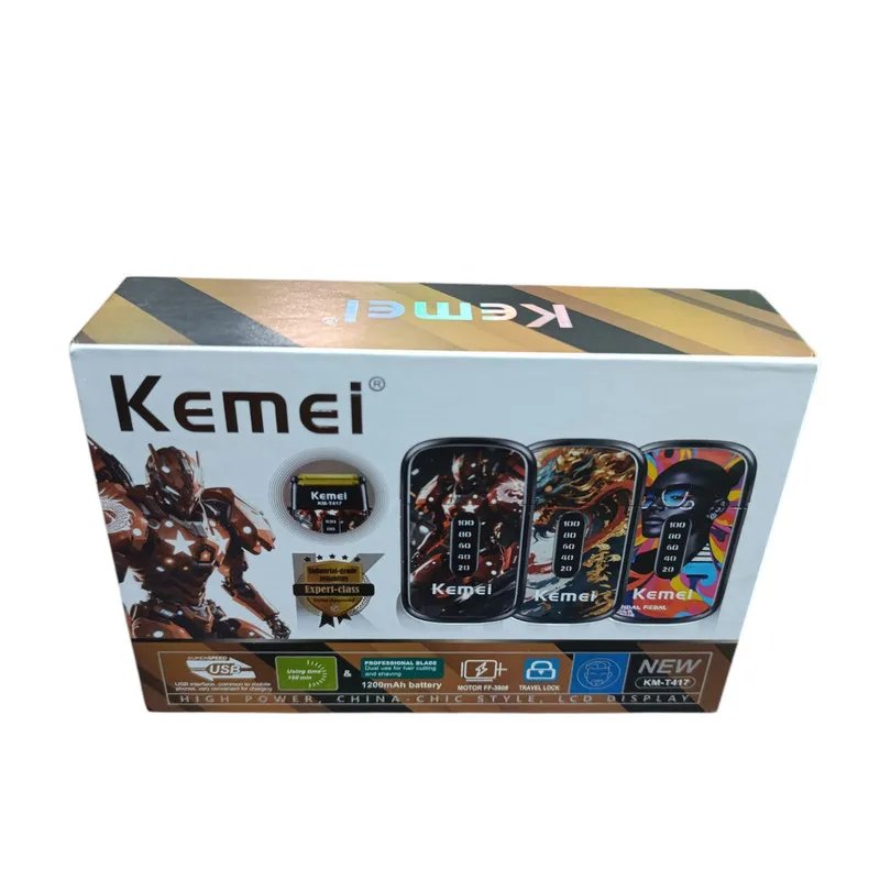 ماشین اصلاح موی صورت شارژی کیمی مدل km-t417 - تصویر 4