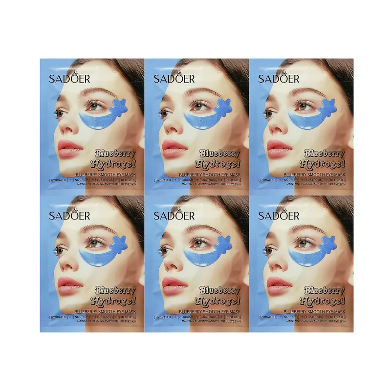 ماسک زیر چشم سادور مدل بلوبری هیدروژل مناسب برای پوست حساس وزن 6 گرم مجموعه 6 عددی - تصویر 2