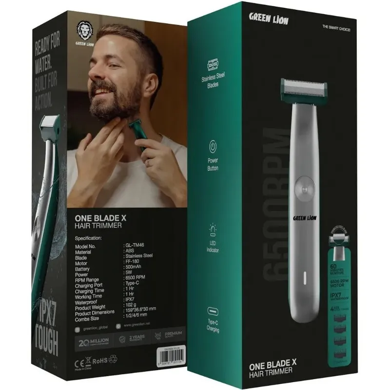 ماشین اصلاح موی صورت شارژی گرین لاین مدل One Blade X - تصویر 5
