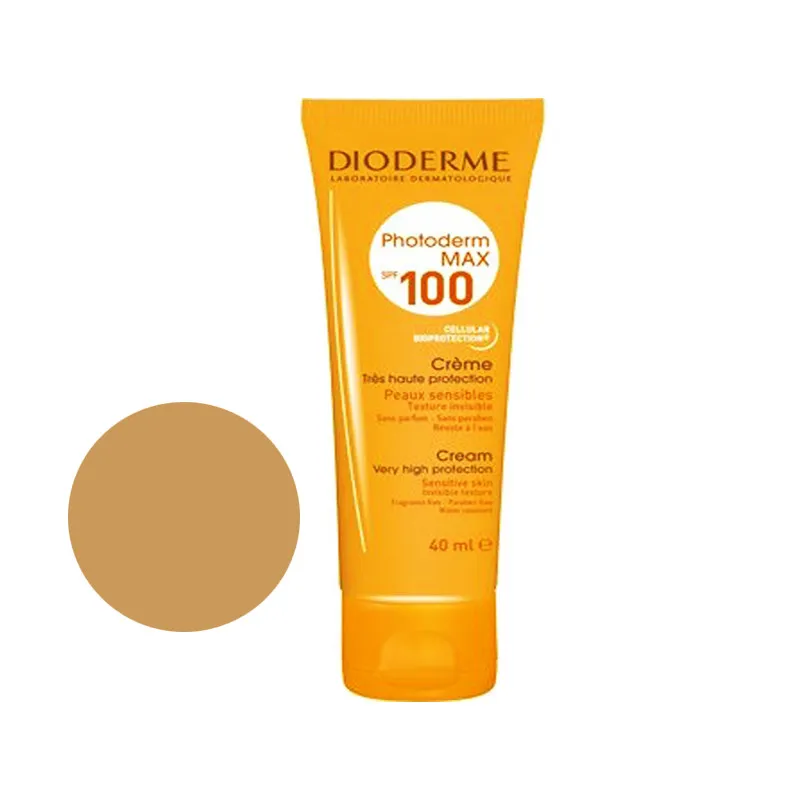 کرم ضد آفتاب رنگی دیودرم SPF 100 مدل MAX Photoderm محافظ UVA مناسب برای انواع پوست حجم 40 میلیلیتر - تصویر 2