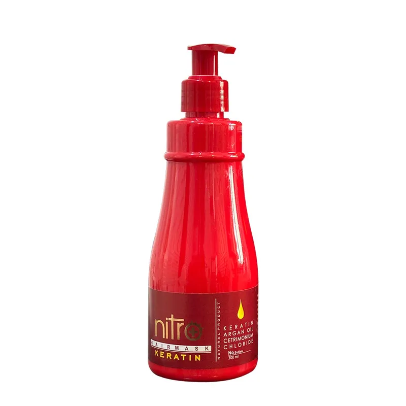ماسک مو نیترو پلاس مدل keratine بیرون حمام مناسب برای موی انواع مو، کراتین شده حجم 250 میلی لیتر - تصویر 2