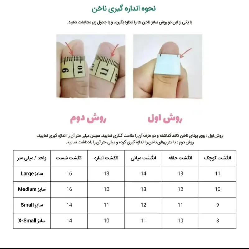 ناخن مصنوعی دست آنیدا کد 01 بسته 10 عددی - تصویر 2