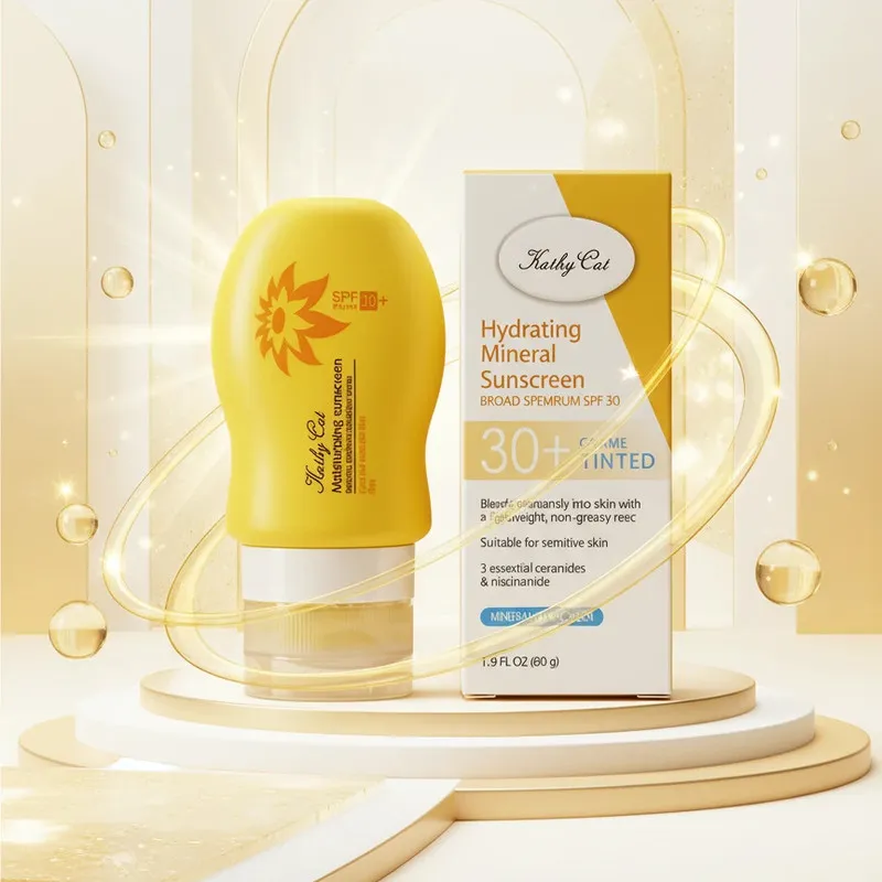 کرم ضد آفتاب بی رنگ صورت و گردن کتی کت SPF30 مدل Mineral محافظ UVA ،UVB مناسب برای انواع پوست وزن 60 گرم - تصویر 2