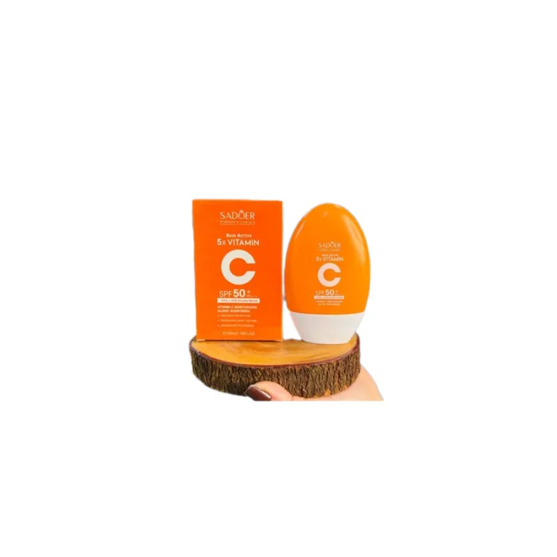 کرم ضد آفتاب بی‌رنگ دست، صورت سادور SPF 50 مدل Vitamin C ×5 ‌، محافظ +++UVA،UVB،PA، مناسب برای انواع پوست حجم ۵۰ میلی‌لیتر - تصویر 3