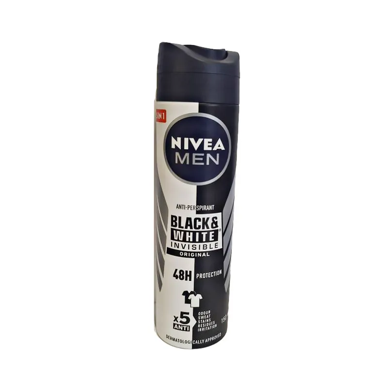 اسپری ضدتعریق مردانه نیوا مدل Black & White Invisible Original حجم 150 میلیلیتر - تصویر 2