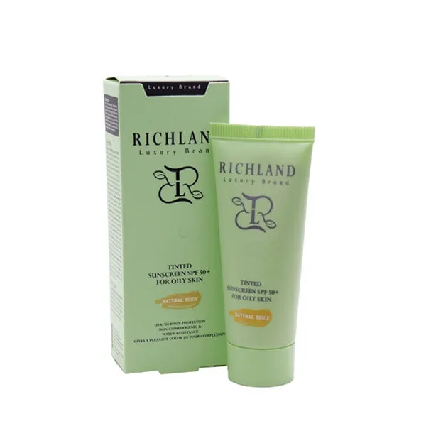 کرم ضد آفتاب رنگی صورت ریچلند SPF 50 مدل 02 محافظ UVA و UVB مناسب برای پوست چرب حجم 40 میلیلیتر - تصویر 2