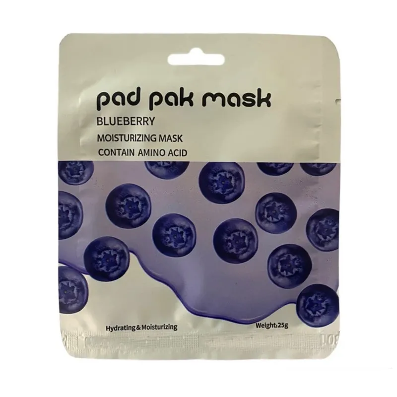 ماسک صورت پدپاک مدل ورقه ای رایحه خیار زیتون بلوبری قهوه مناسب برای انواع پوست وزن 20 گرم بسته 4 عددی - تصویر 2