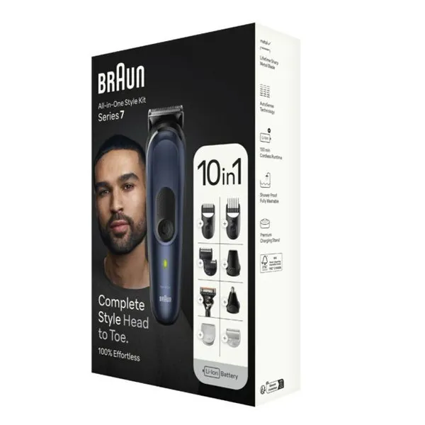 ست ماشین اصلاح موی صورت و بدن شارژی براون مدل MGK7421 - تصویر 4