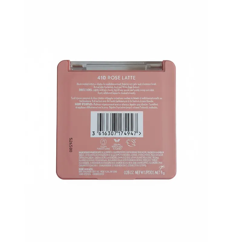 رژ گونه پودری پخته براق اسکین مدل rose latte 410 رنگ  صورتی - تصویر 3