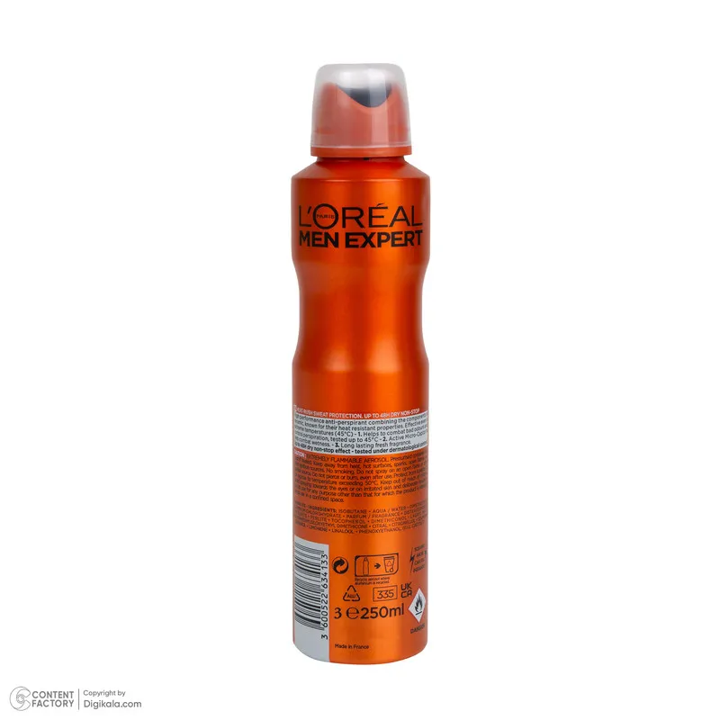 اسپری ضدتعریق مردانه لورآل مدل Thermic Resist حجم 250 میلی‌لیتر - تصویر 2