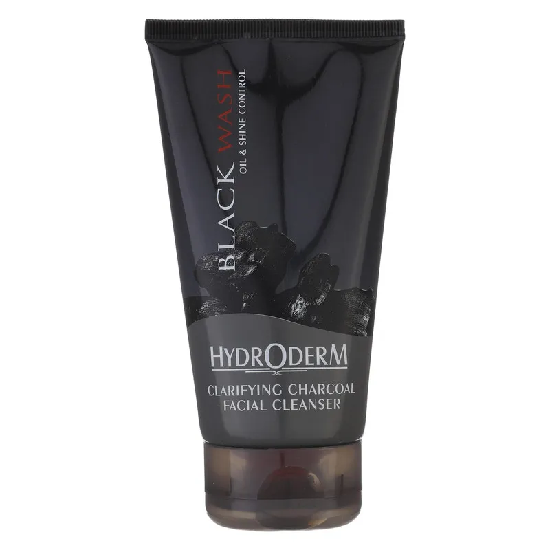 ژل شستشوی هیدرودرم مدل Black Wash مناسب پوست های چرب حجم 150 میلی لیتر